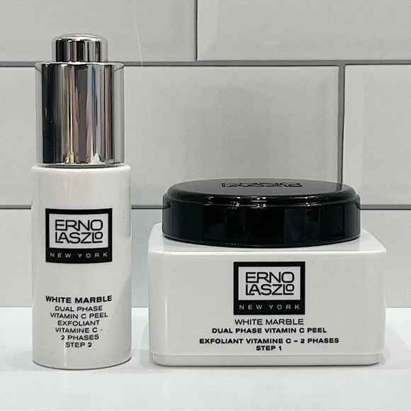 Erno Laszlo Lighten & Brighten White Marble Dual Phase Vitamin C Peel - Picture 1 of 2